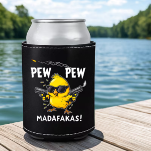 Beer Cozy for Cans Faux Leather