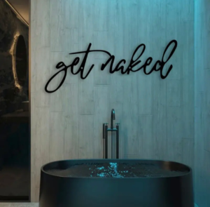 Get Naked – metal wall art