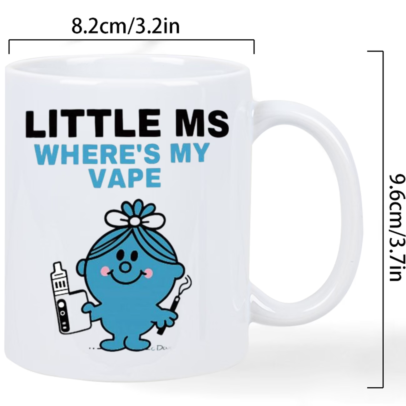 “Little Miss Where’s my Vape” ceramic mug 2