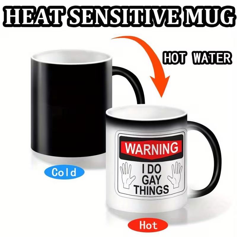Magic Colour Changing Mug, “I do gay things”